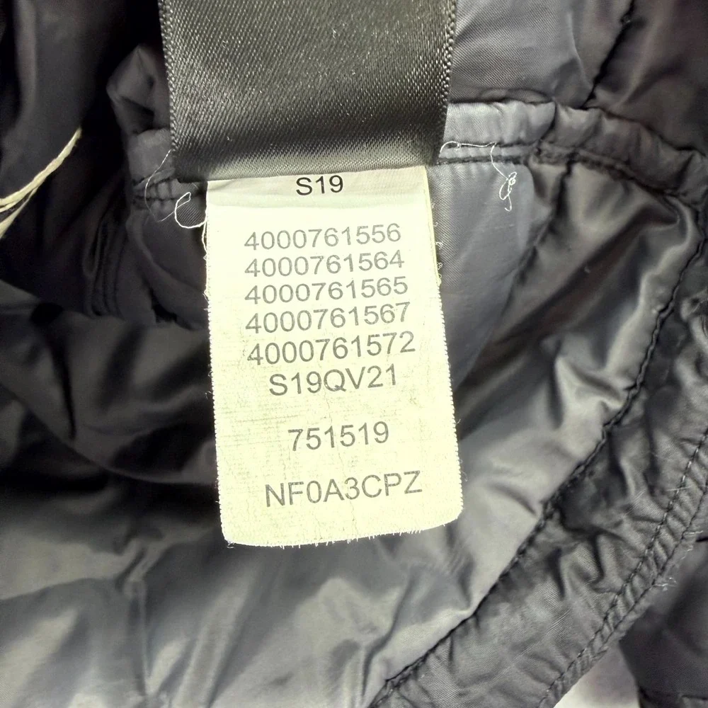 The North Face Thermoball Down Puffer Jacket Boys Small Black Lightweight Zip Up